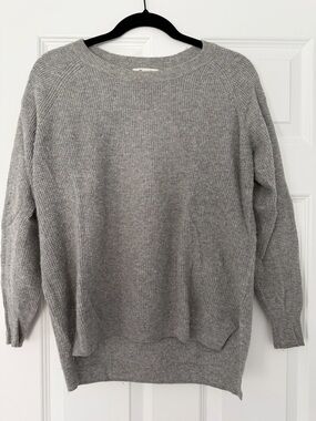 Madewell Light Gray Knit Crewneck Sweater